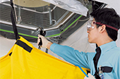 天井埋込型エアコンクリーニング